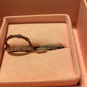 Blush Bar Size 7 rings